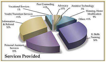 chart of services provided to consumers