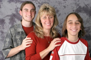 mother and sons